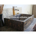 SKY-B050 Tiger Yellow Color Marble Stone Wash Sink Basin